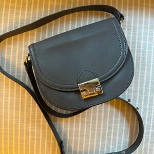 Loeffler Randall saddle bag gray